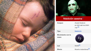La cicatriz de Harry Potter no es un rayo, sino el movimiento de la maldición Avada Kedavra